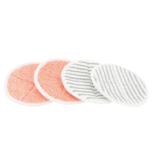 SOIMISS 4 Stück Ersatz Steam Mop Reinigungspads Mikrofaser Bezüge Kompatibel mit Bissell Dampfreiniger Zubehör für Holz Fliesen Laminat Marmor Böden von SOIMISS