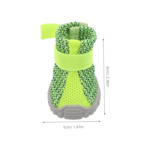 SOIMISS 4 Stück Hundeschuhe Atmungsaktiv rutschfest Pfotenschutz für Kleine Hunde Allwetter Sportschuhe zum Spazieren und Laufen im Freien von SOIMISS