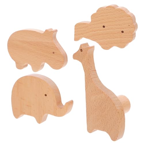SOIMISS 4 Stück Kinderzimmer Holz Wandhaken mit Tiermotiven Natürliche Wildtier Designs Stabile Holzaufhängung Vielseitig für Kleidung Taschen und Accessoires Einfache Wandmontage SOIMISS 4 Stück Kinderzimmer Holz Wandhaken mit Tiermotiven Natürliche Wildtier Designs Stabile Holzaufhängung Vielseitig für Kleidung Taschen und Accessoires Einfache Wandmontage von SOIMISS