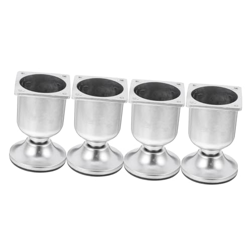 SOIMISS 4 Stück Möbelfüße aus Aluminiumlegierung Oval Stabile Sofabeine Ersatz für Couch Elegante Möbelbeine für Moderne Bänke Schreibtische und Kommoden Einfache Montage von SOIMISS
