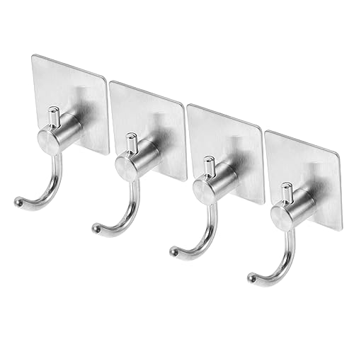 SOIMISS 4 Stück Selbstklebende Haken für Handtücher Robuste Wandhaken für Badezimmer Multifunktionale Haken für Schlüssel Taschen Hüte und von SOIMISS