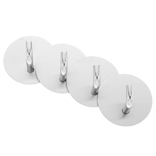 SOIMISS 4 Stück Selbstklebende Handtuchhaken Starke Haftkraft ohne Bohren für Handtücher Mäntel und Elegante Wandhaken für Bad und Küche von SOIMISS