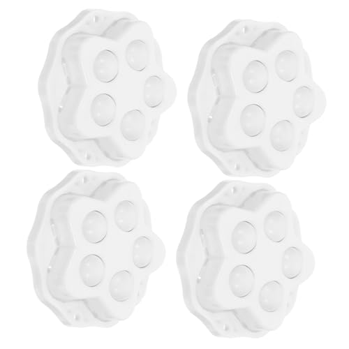 SOIMISS 4 Stück Selbstklebende Möbelrollen mit Drehgelenk Klebe Räder für DIY Schränke und Aufbewahrungsboxen Robuste Verschleißfeste Möbelgleiter ohne Bohren von SOIMISS
