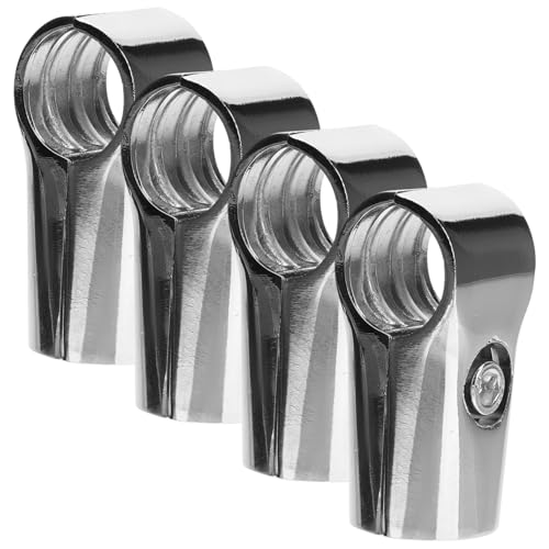 SOIMISS 4 Stück Teiliges Aluminiumlegierung Wege Rundrohr Verbinder Steckverbinder für Schrankstange Rostfrei Verschleißfest Geeignet für Regale Garderobe Waschraum und von SOIMISS