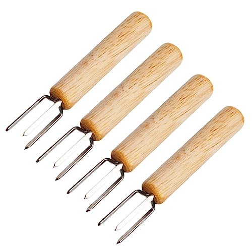 SOIMISS 4 Stück Teiliges Bbq Maisgabeln und Tragbare Grillgabeln für Obst und Gemüse Langlebig und Einfach zu Reinigen von SOIMISS
