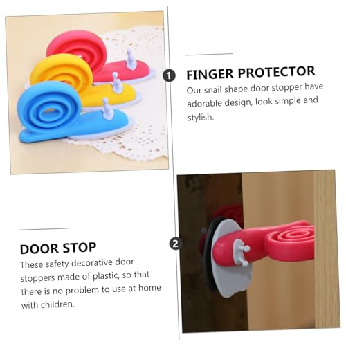 SOIMISS 4 Stück Teiliges Bunter Kunststoff Türkeile in Schneckenform Kindersicherer Türstopper gegen Zugluft Rutschfest und Schonend für Böden Leichter Schutz für Zufällige Farbe SOIMISS 4 Stück Teiliges Bunter Kunststoff Türkeile in Schneckenform Kindersicherer Türstopper gegen Zugluft Rutschfest und Schonend für Böden Leichter Schutz für Zufällige Farbe von SOIMISS
