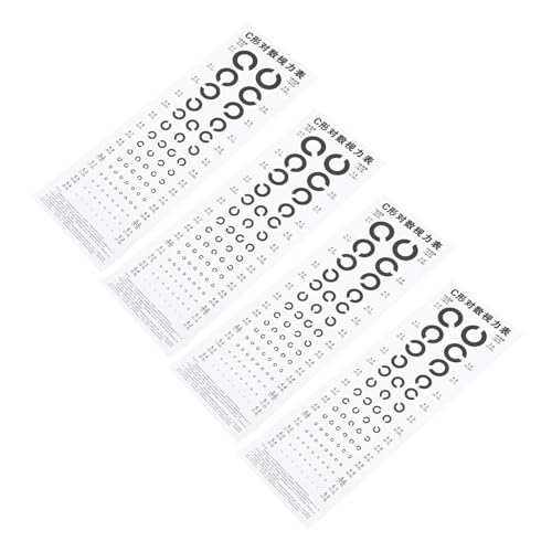 SOIMISS 4 Stück Teiliges C förmiges Sehtest poster aus Hochwertigem PVC Präzise Visuelle Sehschärfentafel für Augenuntersuchungen zu Hause Schule und Praxis Klare Lesbarkeit Praktische SOIMISS 4 Stück Teiliges C förmiges Sehtest poster aus Hochwertigem PVC Präzise Visuelle Sehschärfentafel für Augenuntersuchungen zu Hause Schule und Praxis Klare Lesbarkeit Praktische von SOIMISS
