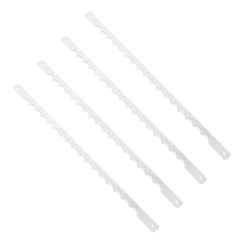 SOIMISS 4 Stück Teiliges Edelstahl Ersatz Brotmesser für Brotbackautomaten Wellenförmige Klingen Langlebig Passend für Brot und Toastgrößen Einfache Reinigung für Kuchen und Brot SOIMISS 4 Stück Teiliges Edelstahl Ersatz Brotmesser für Brotbackautomaten Wellenförmige Klingen Langlebig Passend für Brot und Toastgrößen Einfache Reinigung für Kuchen und Brot von SOIMISS