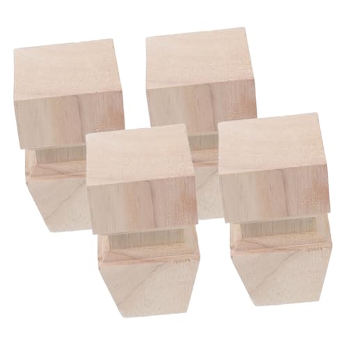 SOIMISS 4 Stück Teiliges Massivholz Möbelbeine Hohe Stabile Sofafüße Ersatz Holztischbeine für DIY Möbelaufwertung Vielseitig Passend für Sofa Schrank Bett von SOIMISS
