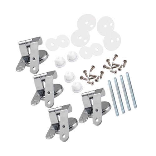 SOIMISS 4 Stück Teiliges Wc-sitz-scharnier aus Zinklegierung Stabile Befestigungsschrauben Ersatzteile für Spülrandlose Toilettendeckel Sichere und Langlebige Wc-sitz-halterung SOIMISS 4 Stück Teiliges Wc-sitz-scharnier aus Zinklegierung Stabile Befestigungsschrauben Ersatzteile für Spülrandlose Toilettendeckel Sichere und Langlebige Wc-sitz-halterung von SOIMISS