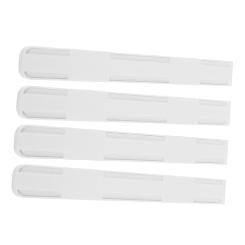 SOIMISS 4 Stück Teiliges Weiße Kunststoff schubladenauszüge mit Vollauszug und Laufrollen Seitlich Montierte Auszugsschienen für Schränke Küchenorganizer Führungsschienen für Möbel von SOIMISS