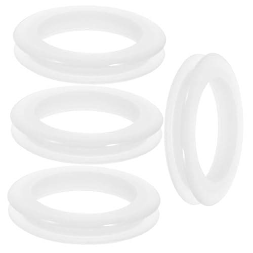 SOIMISS 4 Stück Transparenter Schirmlochringe Outdoor Tisch Sonnenschirm Lochdichtung Staubschutz und Dekorativer Gummiring für Balkon Gartentische und Vielseitig Einsetzbar von SOIMISS