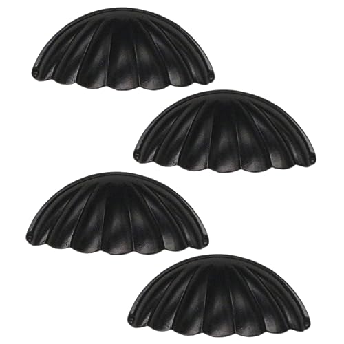 SOIMISS 4 Stück Vintage Schalenform Möbelgriffe Robuste Legierungs Schubladengriffe für Küchenschränke Kommoden und Kleiderschränke Installieren Design von SOIMISS