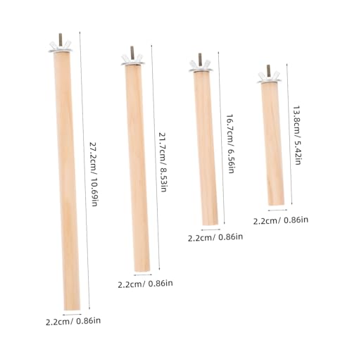 SOIMISS 4 Stück Vogelkäfig Zubehör Sitzstangen Dicke Naturholz Sitzstangen für Papageien Wellensittiche Stabile Vogelstangen als Komfortable Sitzplätze und Vogelkäfig Plattformen SOIMISS 4 Stück Vogelkäfig Zubehör Sitzstangen Dicke Naturholz Sitzstangen für Papageien Wellensittiche Stabile Vogelstangen als Komfortable Sitzplätze und Vogelkäfig Plattformen von SOIMISS