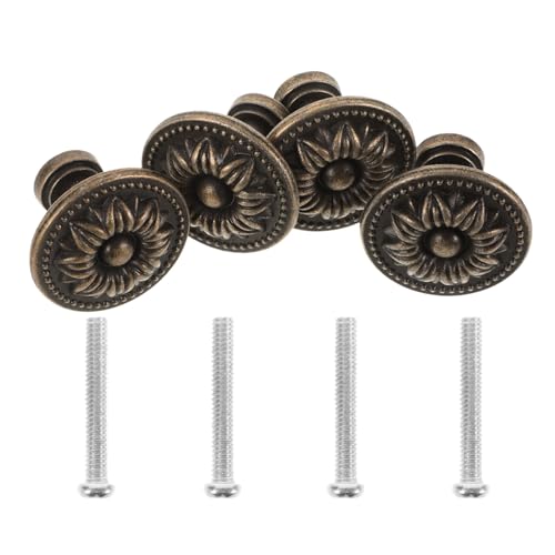 SOIMISS 4 Stück Zinklegierung Vintage Möbelgriff Schubladengriff Türgriff für Schrank Kommode Küchenschrank Einfache Montage Dekorativ Robust Antik Bronzefarben SOIMISS 4 Stück Zinklegierung Vintage Möbelgriff Schubladengriff Türgriff für Schrank Kommode Küchenschrank Einfache Montage Dekorativ Robust Antik Bronzefarben von SOIMISS