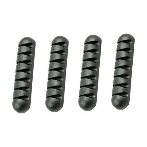 SOIMISS 4Stücke Teiliges Kabelmanagement Slot Kabel Organizer für Schreibtisch Auto Selbstklebend aus Hochwertigem Schwarz für Büro Zuhause von SOIMISS