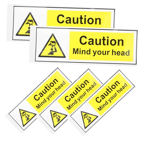 SOIMISS 5 Stück Achtung Aufkleber Achtung Kopf Warnhinweise für Niedrige Decken Selbstklebende Sicherheitszeichen für Treppen Vielseitig Einsetzbar für und Außenbereiche SOIMISS 5 Stück Achtung Aufkleber Achtung Kopf Warnhinweise für Niedrige Decken Selbstklebende Sicherheitszeichen für Treppen Vielseitig Einsetzbar für und Außenbereiche von SOIMISS