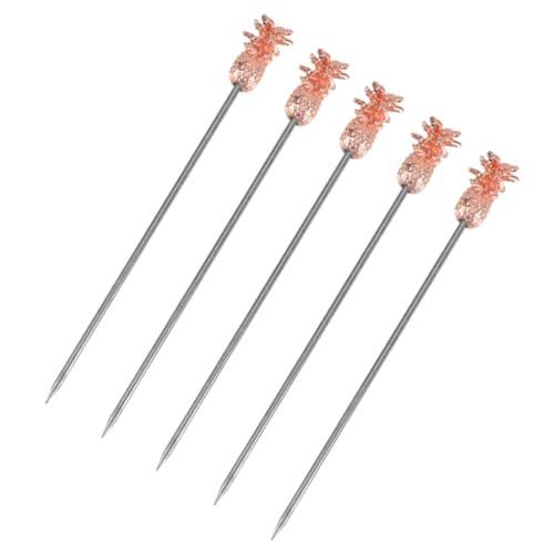 SOIMISS 5 Stück Cocktailspieße aus Edelstahl Roségold Wiederverwendbare Obst und Salatgabeln für Bar Party Fingerfood und Dessert Rostfrei Langlebig Stilvolle Partypicks SOIMISS 5 Stück Cocktailspieße aus Edelstahl Roségold Wiederverwendbare Obst und Salatgabeln für Bar Party Fingerfood und Dessert Rostfrei Langlebig Stilvolle Partypicks von SOIMISS