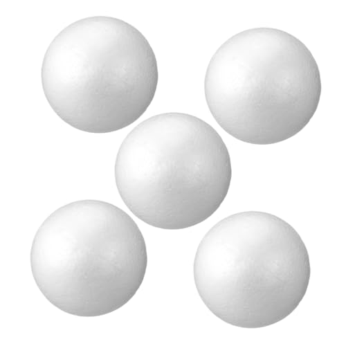 SOIMISS 5stücke Polystyrolkugeln Zum Bemalen Unbedruckt Für Kunstprojekte Schulkunst Basteln Blumenarrangements Heimwerkerprojekte Styropor Schaumstoffkugeln von SOIMISS