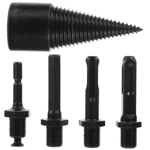 SOIMISS 5 Stück Teiliges Holzspalter Bohrerset aus robustem Material Widerstandsfähig und Verschleißfest mit Tiefem Gewinde für Effizientes Spalten von Brennholz für Haushalt Camping und von SOIMISS