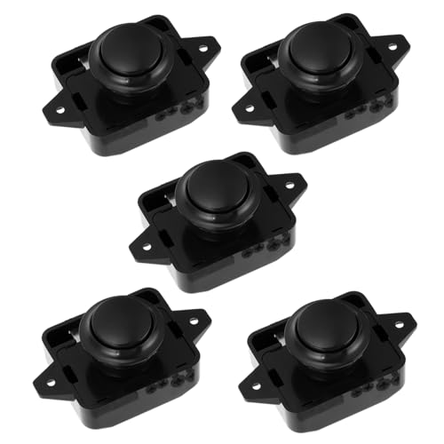 SOIMISS 5 Stück Teiliges Push Button Türschlösser für Schränke Robuste Türverriegelung für Wohnmobile und Camper Einfache Installation und Sichere Handhabung von SOIMISS
