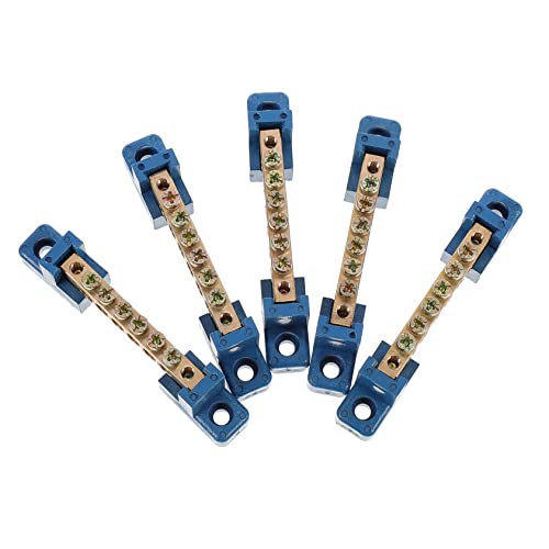 SOIMISS 5 Stück Teiliges Terminal Block für Auto Boot Messing Erdungsleiste Robust und Rostfrei für Verteilungskästen und Elektrische Geräte von SOIMISS