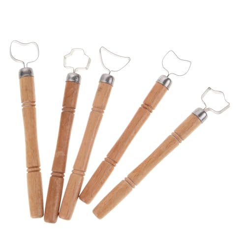 SOIMISS 5 Stück Teiliges Töpferwerkzeug Keramik Vielseitige Modellier Schabewerkzeuge für Polymer Clay Langlebig Handfreundlich mit Glatten Kanten für Sicheres Künstlerisches Gestalten von SOIMISS