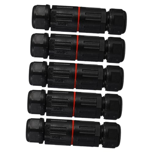 SOIMISS 5 Stück Teiliges Wasserdichtes Kabelverbinderset Poliger Outdoor Elektrischer Kabelverbinder Temperaturbeständig Feuerhemmend Kompakt Einfache Schraubmontage für Außenbeleuchtung SOIMISS 5 Stück Teiliges Wasserdichtes Kabelverbinderset Poliger Outdoor Elektrischer Kabelverbinder Temperaturbeständig Feuerhemmend Kompakt Einfache Schraubmontage für Außenbeleuchtung von SOIMISS