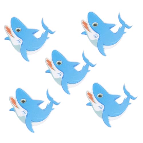 SOIMISS 5 Stück Teiliges rutschfeste Badezimmer Aufkleber mit Mattierter Oberfläche Selbstklebende Antirutsch Badewannensticker Cartoon Hai Design Geeignet für Badewanne Dusche Treppen SOIMISS 5 Stück Teiliges rutschfeste Badezimmer Aufkleber mit Mattierter Oberfläche Selbstklebende Antirutsch Badewannensticker Cartoon Hai Design Geeignet für Badewanne Dusche Treppen von SOIMISS