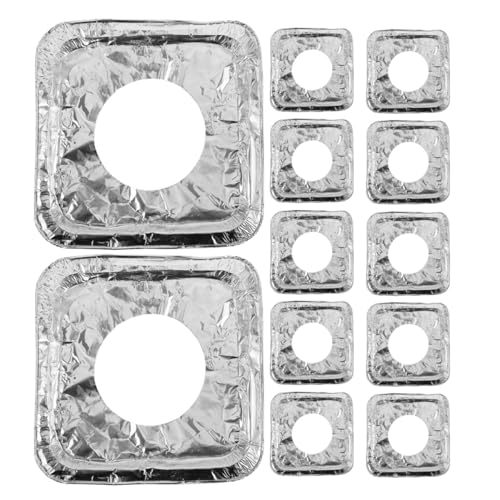 SOIMISS 50 Stück Gasherd Abdeckplatten aus Dickem Aluminiumfolie Hitzebeständige Wiederverwendbare Schutzmatten zum Auffangen von Öl und Fett Passend für Campingkocher und Gasbrenner SOIMISS 50 Stück Gasherd Abdeckplatten aus Dickem Aluminiumfolie Hitzebeständige Wiederverwendbare Schutzmatten zum Auffangen von Öl und Fett Passend für Campingkocher und Gasbrenner von SOIMISS