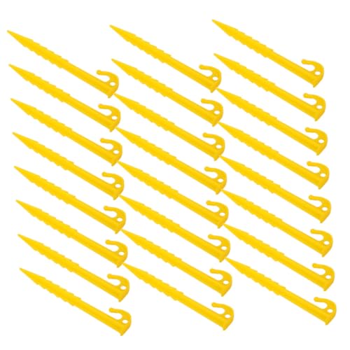 SOIMISS 50 Stück Kunststoff Zeltheringe Robuste Windfeste Zeltpflöcke Für Garten Rasen Sand Camping Zubehör Outdoor Bodenanker von SOIMISS