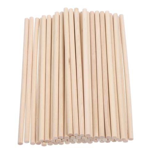 SOIMISS 50 Stück Natürliche Holzstäbchen zum Basteln Unbehandelte Rundstäbe Sichere Holzdübel für DIY projekte Macramee Kreatives Bauen und Kinderhandwerk SOIMISS 50 Stück Natürliche Holzstäbchen zum Basteln Unbehandelte Rundstäbe Sichere Holzdübel für DIY projekte Macramee Kreatives Bauen und Kinderhandwerk von SOIMISS