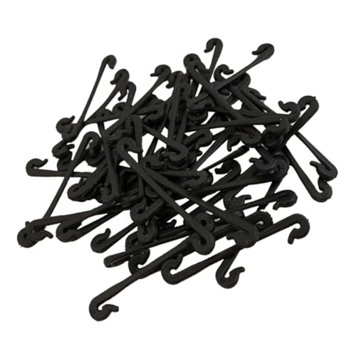 SOIMISS 50 Stück Pflanzenclips aus Robustem Kunststoff Flexibel Biegbar Speziell für Weinreben und Rankpflanzen Langlebig Korrosionsbeständig für Garten und Gewächshaus zur Sicheren von SOIMISS