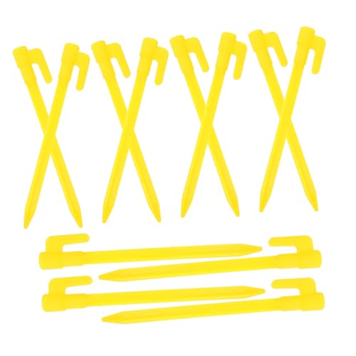 SOIMISS 50 Stück Teiliges Gelbe Zeltpflöcke Camping Zeltheringe aus Robustem Material Windfeste Erdanker für Garten Strand Zelt und Pavillon Leichte Stabile Bodenbefestigung SOIMISS 50 Stück Teiliges Gelbe Zeltpflöcke Camping Zeltheringe aus Robustem Material Windfeste Erdanker für Garten Strand Zelt und Pavillon Leichte Stabile Bodenbefestigung von SOIMISS