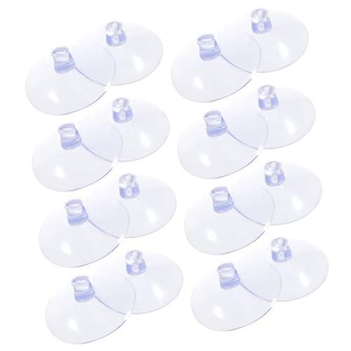 SOIMISS 50 Stück Transparente Doppelseitige Saugnäpfe Wiederverwendbare Starke Haftung für Glas Fliesen Fenster für Badezimmer Küche und Dekoration von SOIMISS