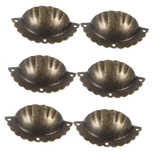 SOIMISS 6 Stck Vintage Schubladenknöpfe Halbrund Muschel design Möbelgriffe für Kommode Schrank Küchenschrank und Einfache Montage Dekorative Langlebige Griffe SOIMISS 6 Stck Vintage Schubladenknöpfe Halbrund Muschel design Möbelgriffe für Kommode Schrank Küchenschrank und Einfache Montage Dekorative Langlebige Griffe von SOIMISS
