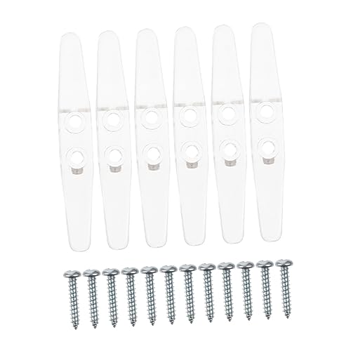 SOIMISS 6 Stück Blind Cord Cleats Transparente Sicherheitsstollen für Jalousien aus Hochwertigem Kunststoff zur Befestigung von Fensterrollos und Vorhangschnüren von SOIMISS