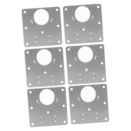 SOIMISS 6 Stück Edelstahl Scharnier Reparaturplatten Robuste Befestigungsplatten für Küchenschranktüren Einfache Installation Korrosionsbeständig zur Reparatur und Verstärkung von SOIMISS