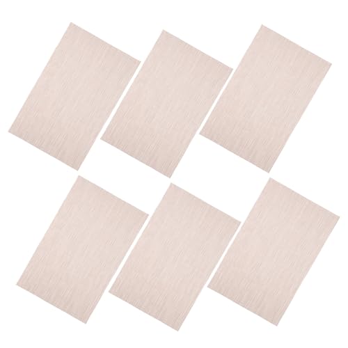 SOIMISS 6 Stück Gewebte Tischmatte Nicht Tischset Platte Türmatte Küchenmatte Couchtischdekoration Essmatte Placemat Platzieren Sie Eine Geschirrmatte Esstisch Matten Beige PVC von SOIMISS