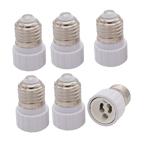 SOIMISS 6 Stück Lampenfassung Adapter Weißer Lampensockel für Einfache Installation von Halogen LED und Cfl Lampen kein Werkzeug Erforderlich von SOIMISS