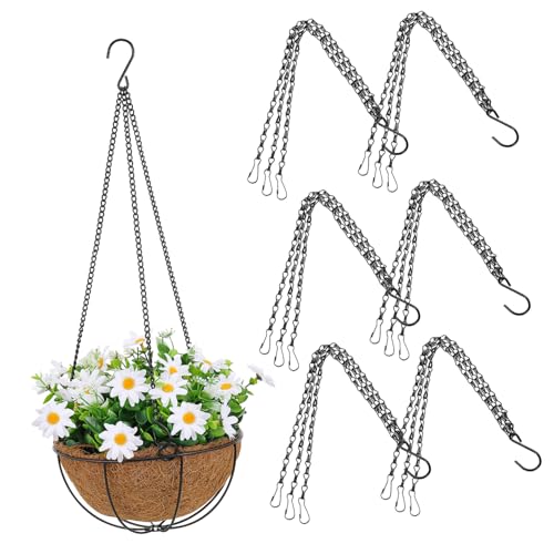 SOIMISS 6 Stück Pflanzenhänger Ketten Design Pflanzkorb Aufhängung für Blumenampeln Vogelhäuschen Laternen Wetterfest Wiederverwendbar Verzinkt SOIMISS 6 Stück Pflanzenhänger Ketten Design Pflanzkorb Aufhängung für Blumenampeln Vogelhäuschen Laternen Wetterfest Wiederverwendbar Verzinkt von SOIMISS