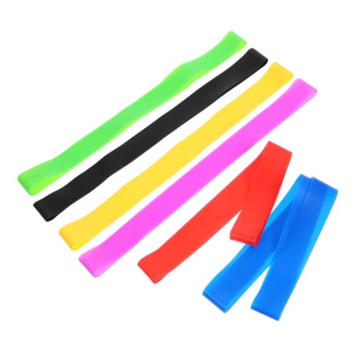 SOIMISS 6 Stück Silikon Strandhandtuchbänder Elastische Wetterfeste Fixierstraps für Strandstühle Pool Kreuzfahrten Temperaturbeständig rutschfest Leicht für Outdoor Einsatz von SOIMISS