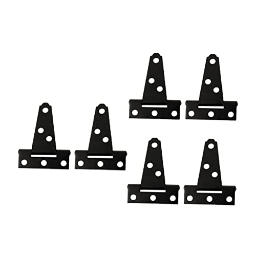 SOIMISS 6 Stück T Türscharnier Teilig Verzinkt Robuste Form für Schranktüren Holztüren Diy Projekte Langlebige und Einfach zu Installierende Scharniere Eisen mit Galvanisierter Oberfläche von SOIMISS