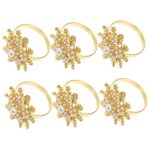 SOIMISS 6 Stück Teilige Goldene Weihnachts Serviettenringe aus Hochwertigen Materialien für Stilvolle Festtags Tischdeko für Dinner mit Familie Freunden und Gäste zu Weihnachten SOIMISS 6 Stück Teilige Goldene Weihnachts Serviettenringe aus Hochwertigen Materialien für Stilvolle Festtags Tischdeko für Dinner mit Familie Freunden und Gäste zu Weihnachten von SOIMISS