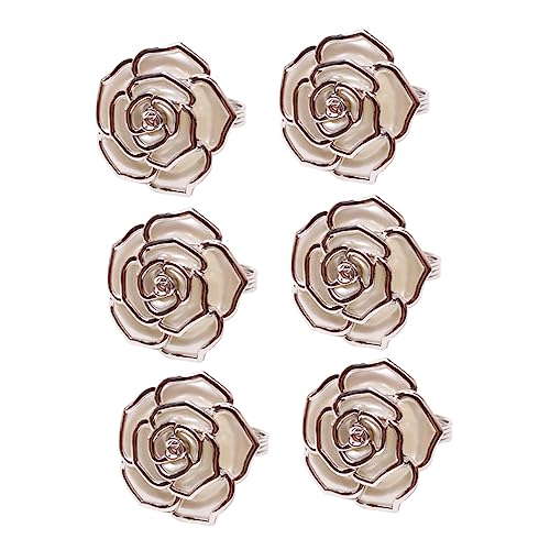 SOIMISS 6 Stück Teiliges Serviettenring Rosenform mit Perlen Napkin Buckles für Tischdekoration Leichtes Zubehör für Hochzeiten Valentinstag Feiern und Festliche Anlässe SOIMISS 6 Stück Teiliges Serviettenring Rosenform mit Perlen Napkin Buckles für Tischdekoration Leichtes Zubehör für Hochzeiten Valentinstag Feiern und Festliche Anlässe von SOIMISS