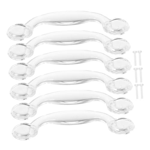 SOIMISS 6 Stück Teiliges Transparentes Kunststoff Möbelgriff Langlebige Klare Schrankgriffe für Türen Kleiderschränke Einfache Montage Vielseitig Einsetzbar für Möbel und Schränke SOIMISS 6 Stück Teiliges Transparentes Kunststoff Möbelgriff Langlebige Klare Schrankgriffe für Türen Kleiderschränke Einfache Montage Vielseitig Einsetzbar für Möbel und Schränke von SOIMISS