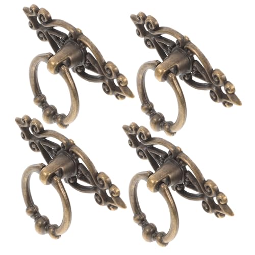SOIMISS 6 Stück Teiliges Vintage Schubladengriffe Bronze Swing Drop Pulls für Kommode Nachttisch Arzneischrank Einfache Montage Vielseitig für Bad Küchenschrank Geeignet von SOIMISS
