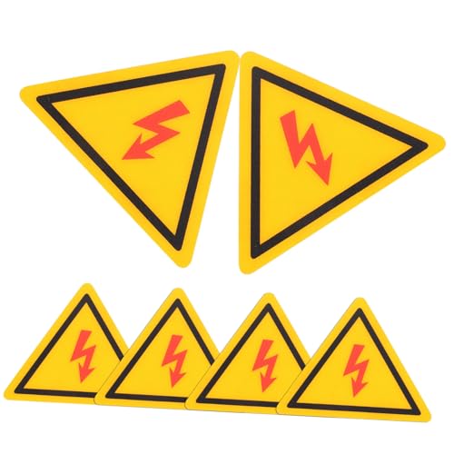 SOIMISS 6 Stück Wasserdichte Reflektierende Hochspannungs warnaufkleber aus Robustem PC material Ölbeständig Reißfest für Elektrische Schaltschränke und Sicherheitskennzeichnung SOIMISS 6 Stück Wasserdichte Reflektierende Hochspannungs warnaufkleber aus Robustem PC material Ölbeständig Reißfest für Elektrische Schaltschränke und Sicherheitskennzeichnung von SOIMISS