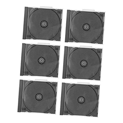 SOIMISS 6Stücke CD Aufbewahrungsboxen aus Transparente CD Hüllen für Sicheren Transport DVDs Lösung für CD Aufbewahrung zu Hause oder Unterwegs von SOIMISS