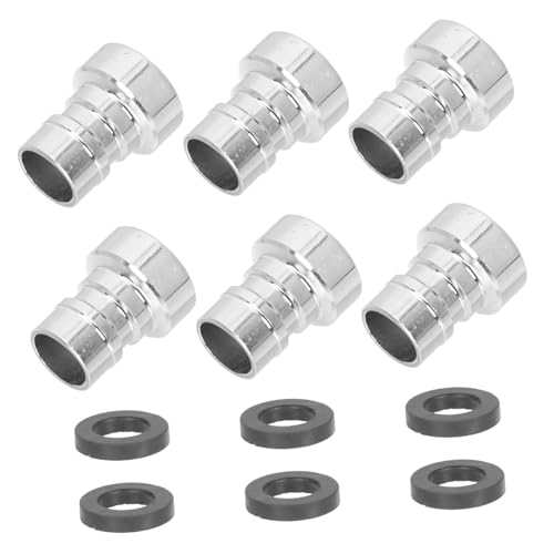SOIMISS 6Stücke Wasserhahn Adapter für Waschmaschine Hochwertige Düse für Garten und Badanschlüsse Installieren Polierte Oberfläche Anwendung von SOIMISS